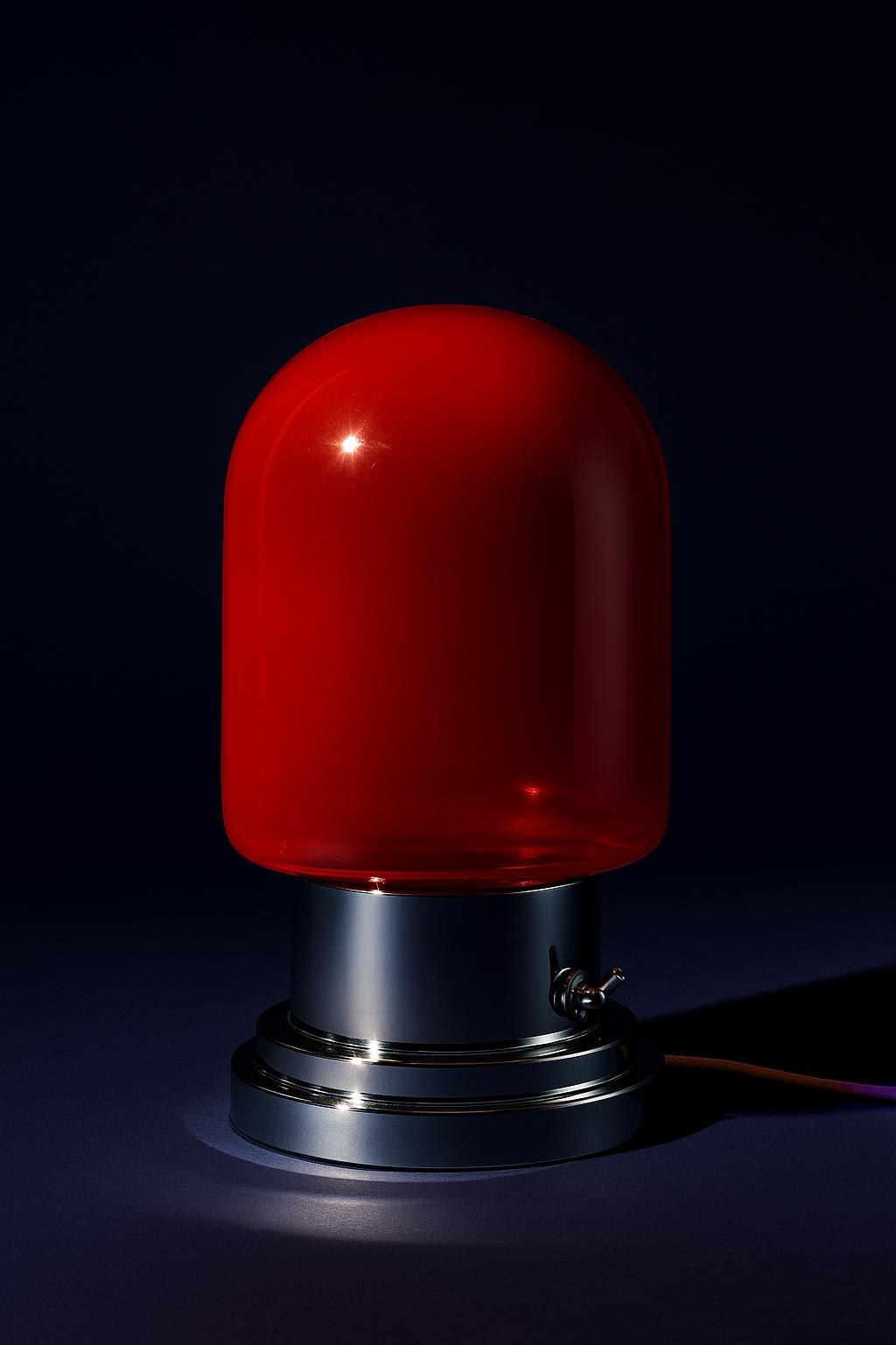 Glass Dome Table Light