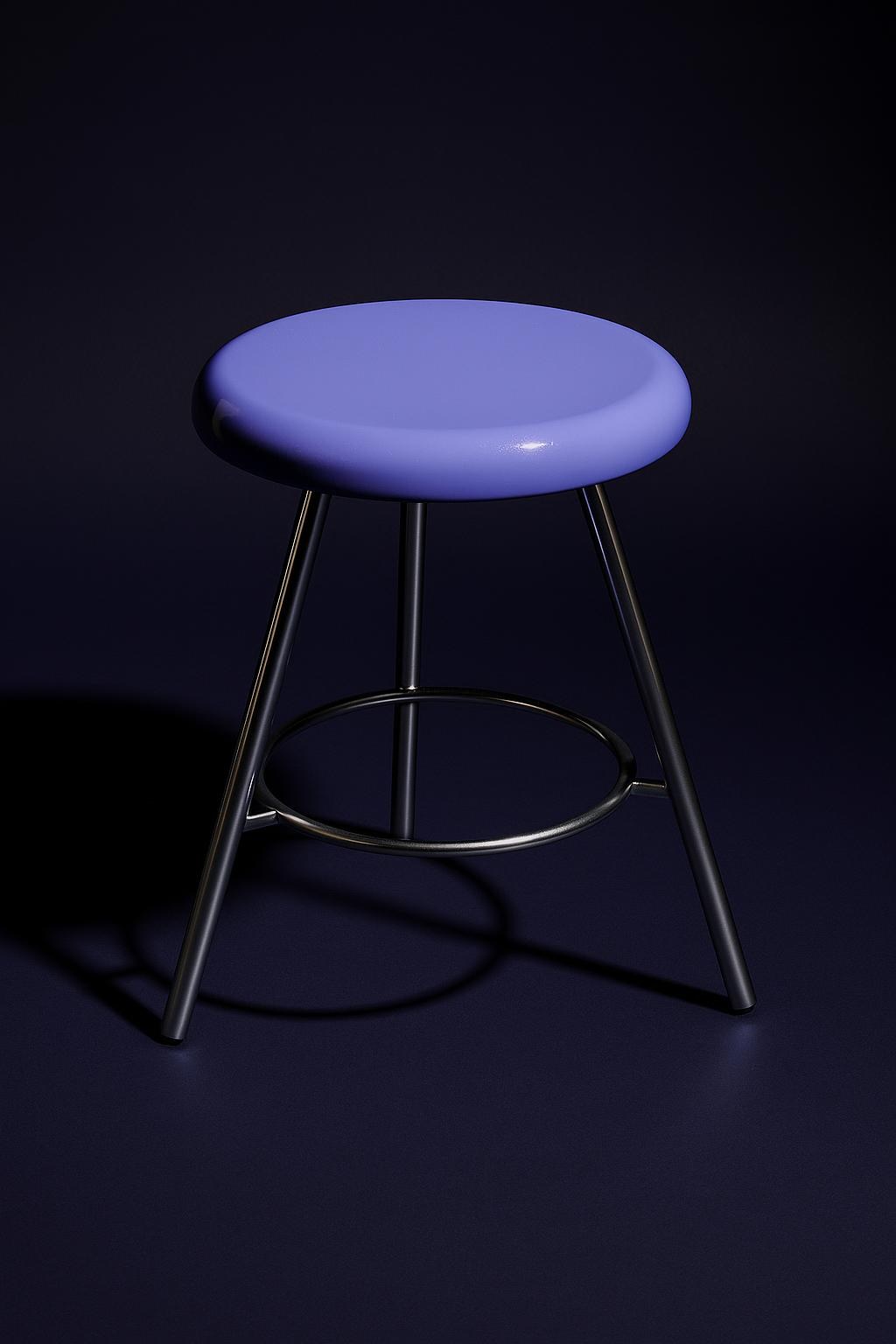 Lacquer Stacking Stool